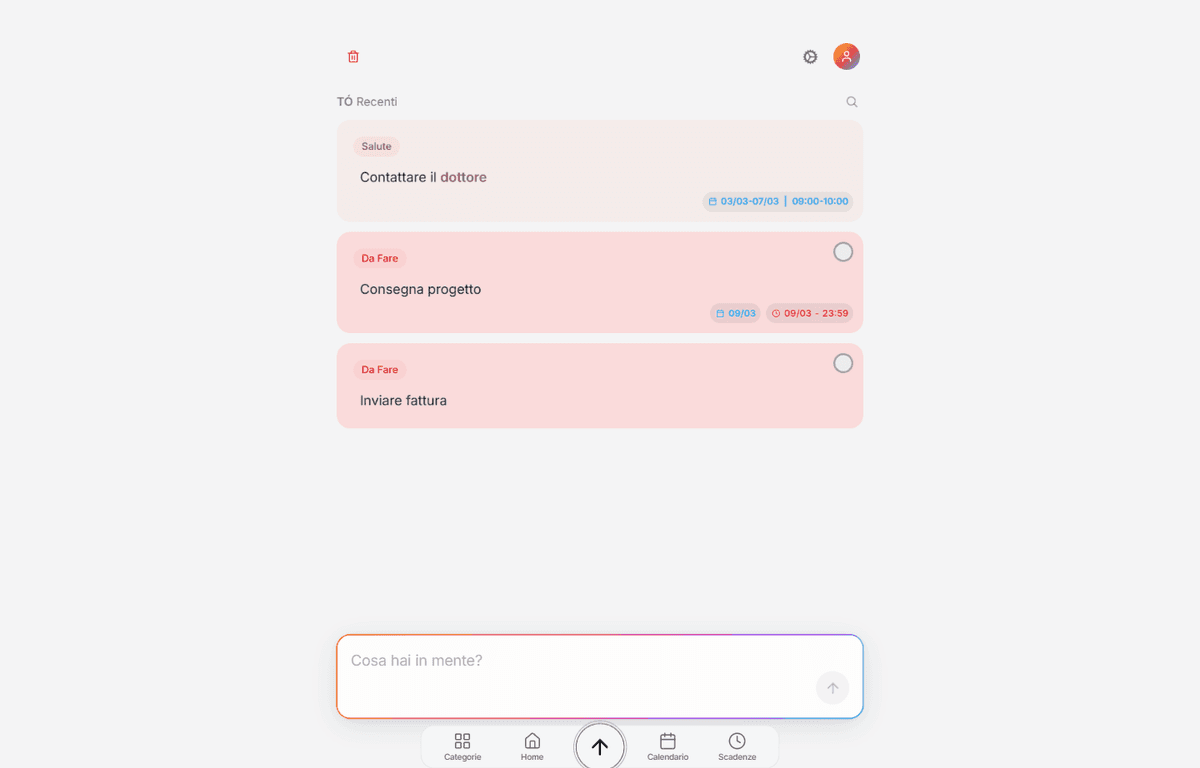 Thoughts Organizer